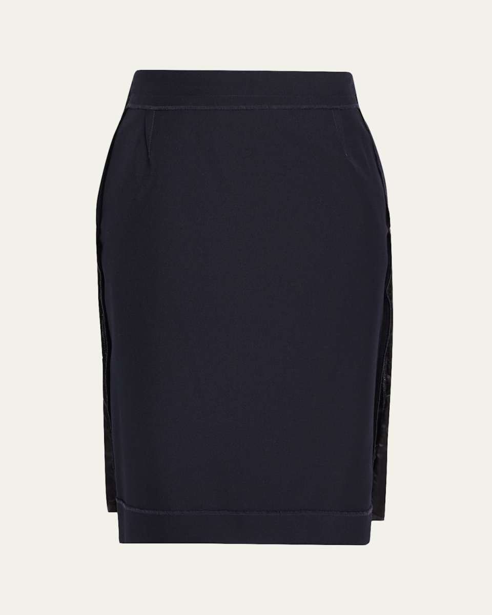 Inside-Out Midi Pencil Skirt